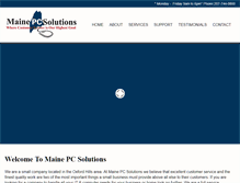 Tablet Screenshot of mainepcsolutions.com